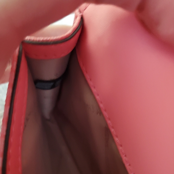 Michael Kors Pink Signature Coated Canvas and Leather Envelope Flap Clutch - Picture 8 of 16